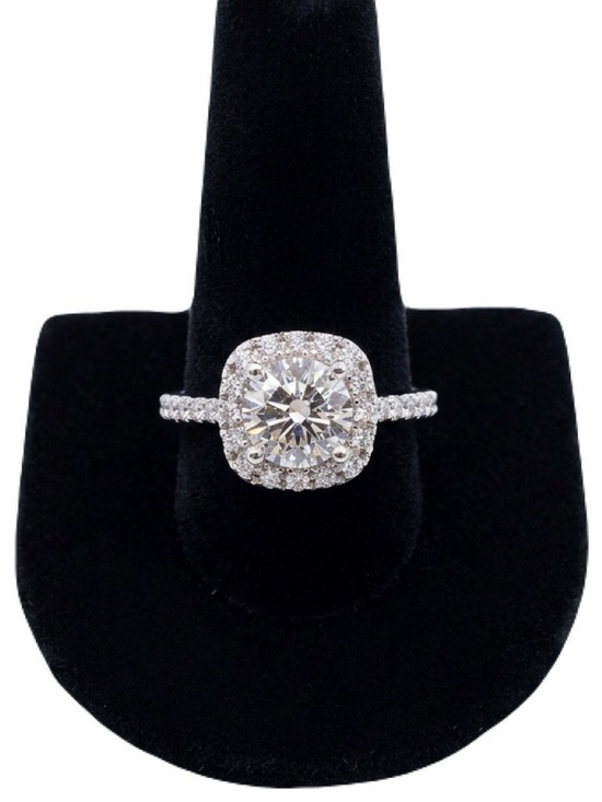 Jewelry - New Mojssanite Diamond 14k White Gold 1 CT Round Cut Ring